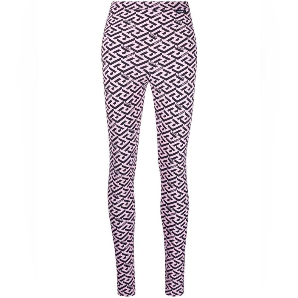 Versace La Greca-print leggings